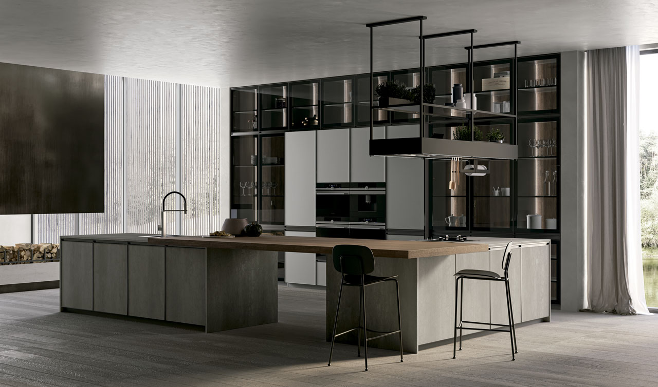 Modern Kitchen Arredo3 Kronos Model 6