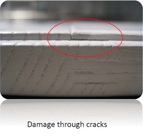 Casa Interior - Damage through cracks