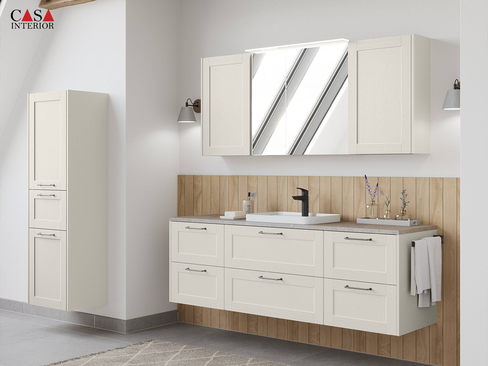 Bathroom – Nobilia – Frame – 613 White wood texture – 1 (3)