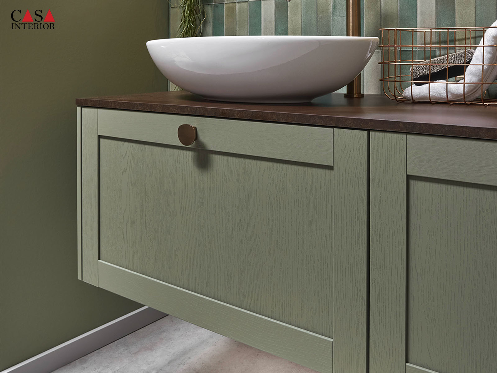 Baño – Nobilia – Frame – 617 Estructura de madera verde oliva