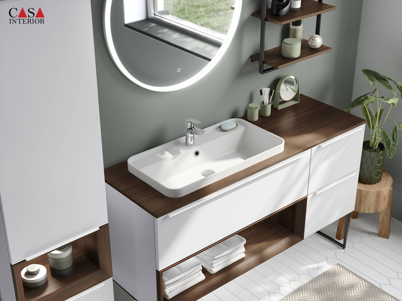 Baño – Nobilia – Senso – 490 blanco alpino premium mate