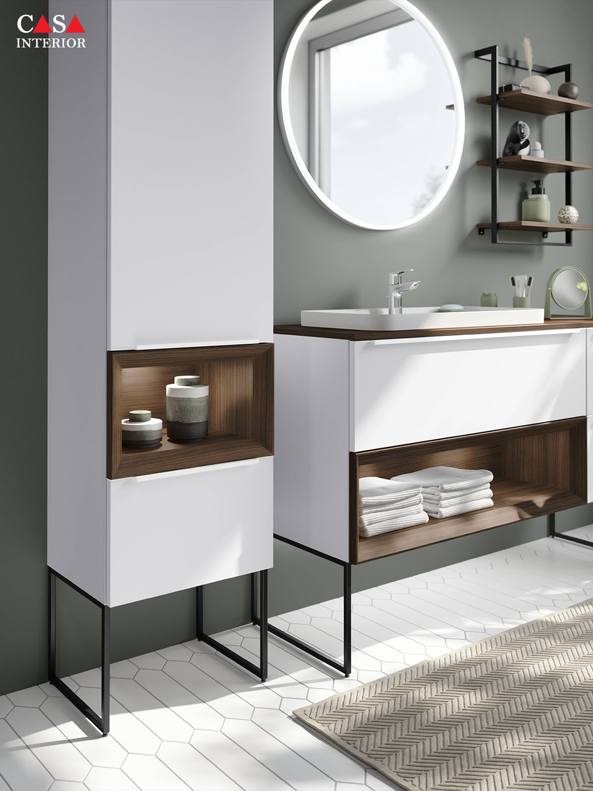 Baño – Nobilia – Senso – 490 blanco alpino premium mate