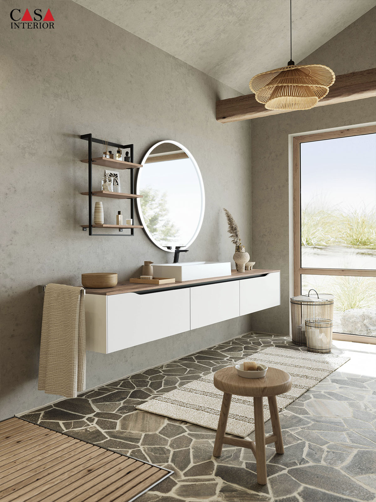 Baño – Nobilia – Senso – 490 blanco alpino premium mate – Line N