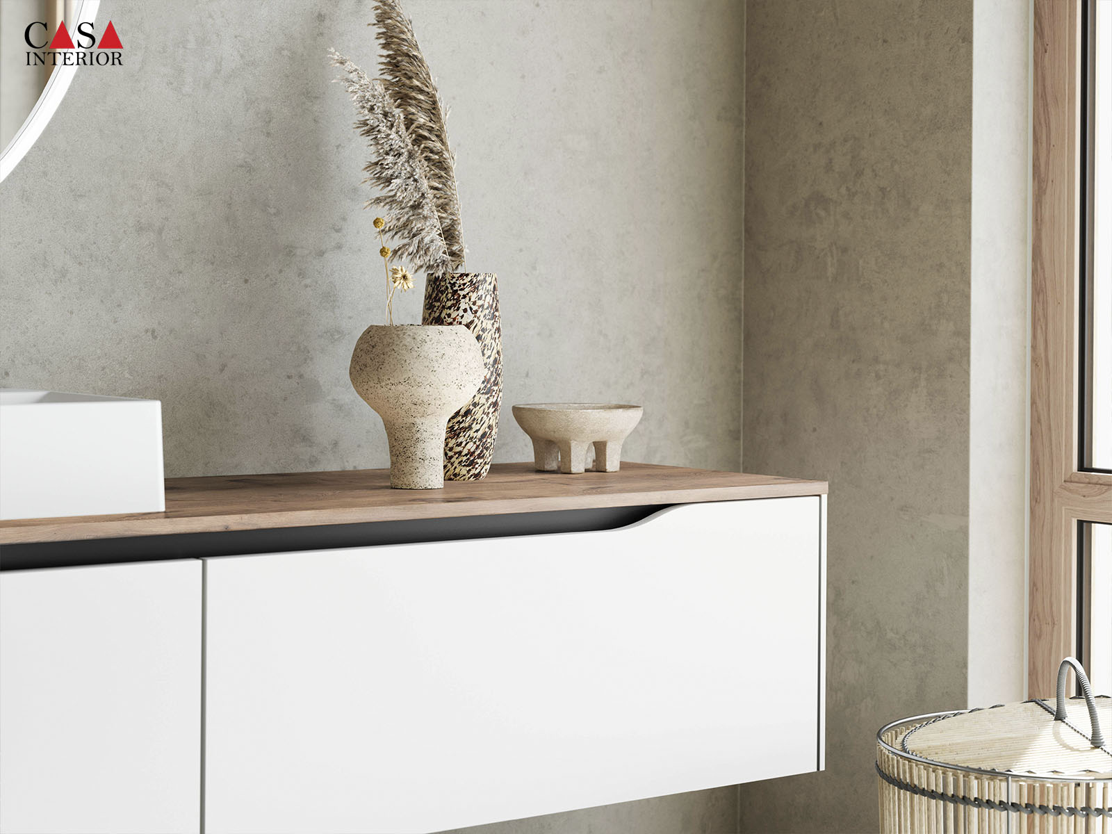 Baño – Nobilia – Senso – 490 blanco alpino premium mate – Line N