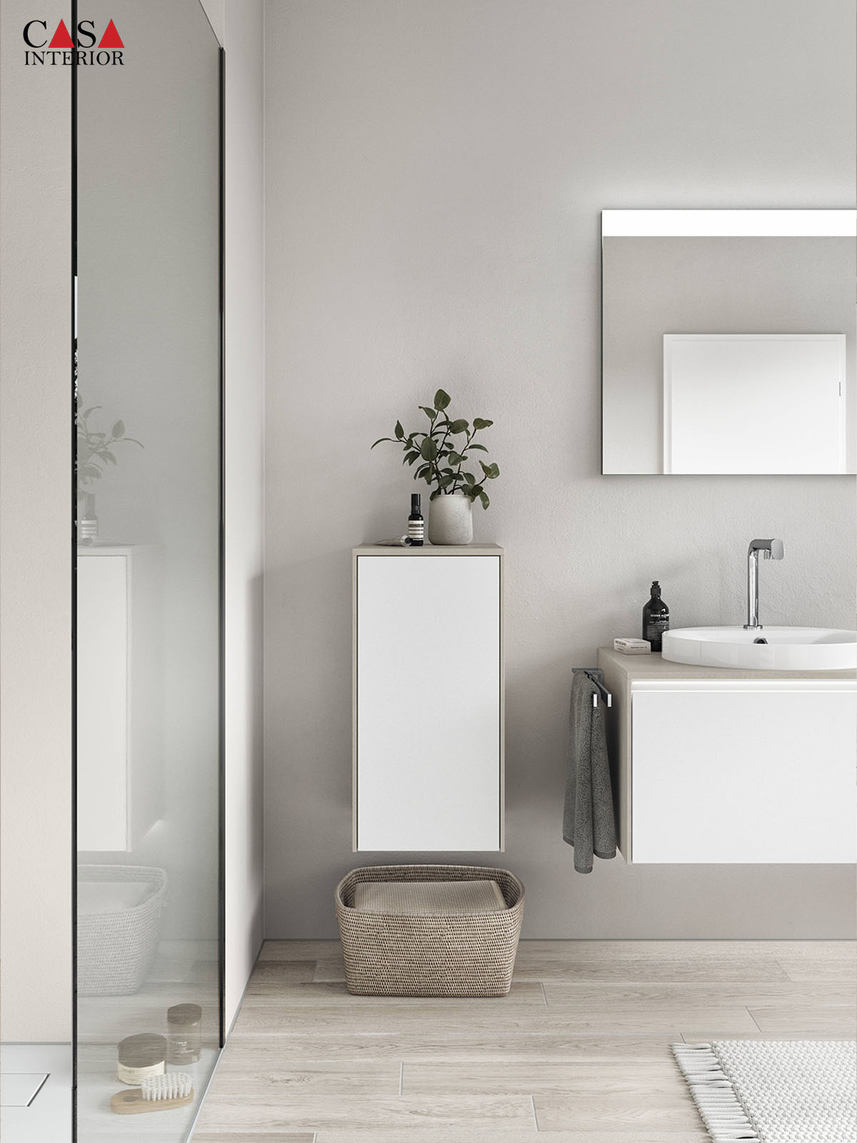 Baño – Nobilia – Senso – 490 blanco alpino premium mate – Line N