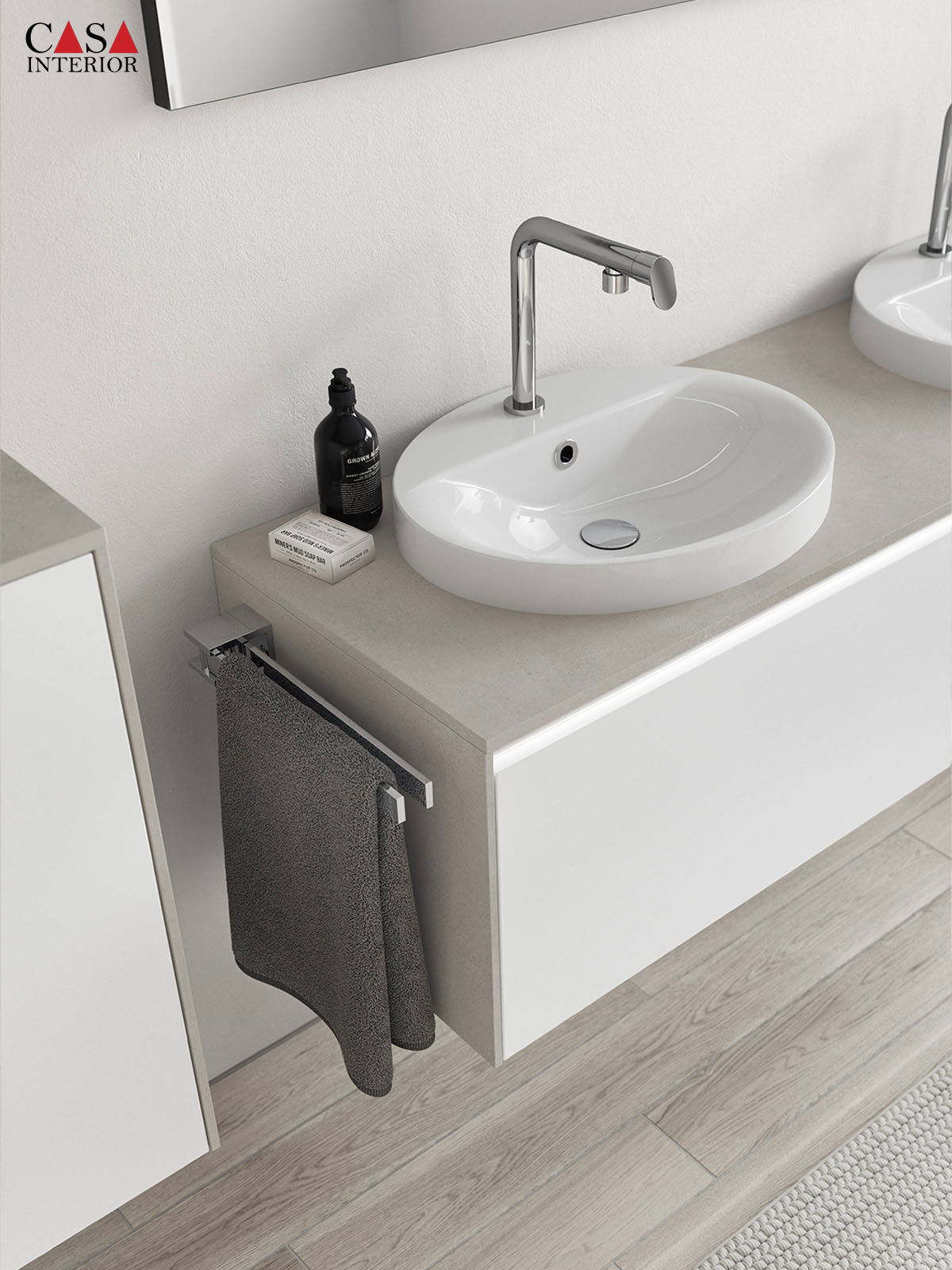 Baño – Nobilia – Senso – 490 blanco alpino premium mate – Line N
