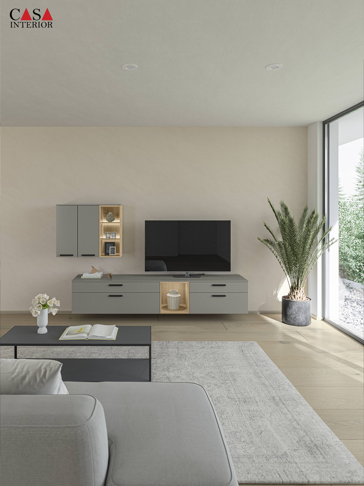Sala de estar – Nobilia – Laser – 461 Gris taupe