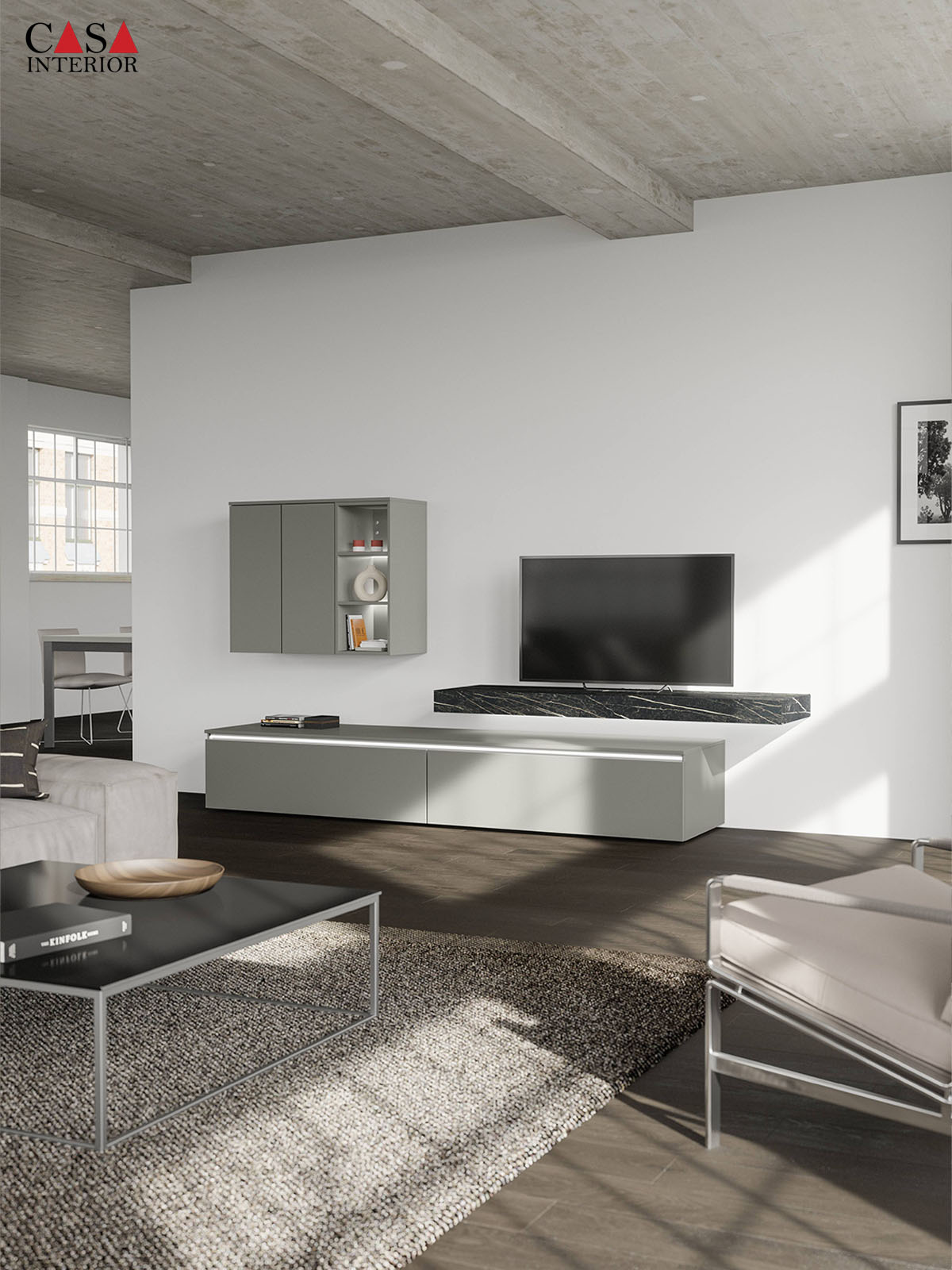 Sala de estar – Nobilia – Laser – 461 Gris taupe
