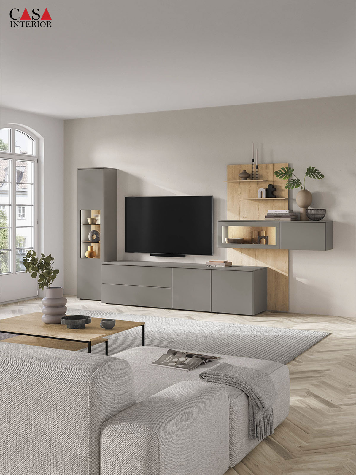 Sala de estar – Nobilia – Laser – 461 Gris taupe