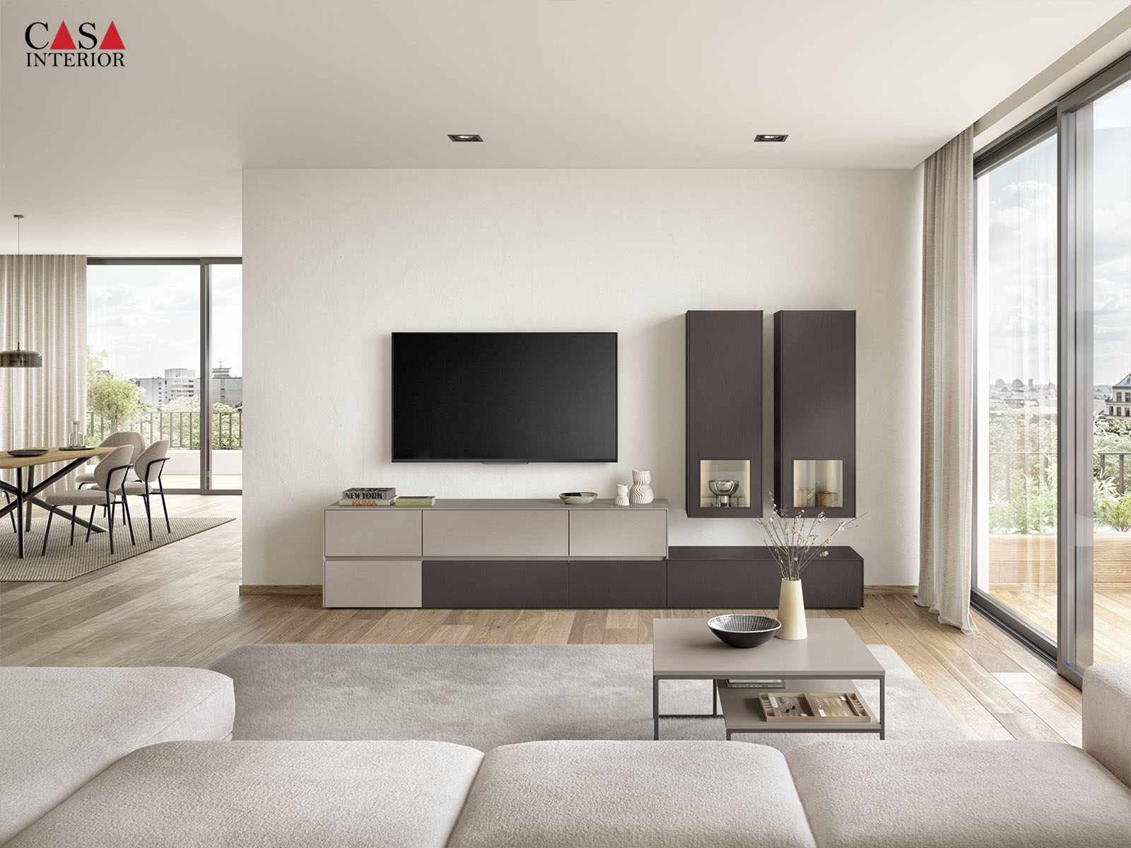 Livingroom – Nobilia – Look – 605 Coffee textured – Line N – 1 (1)