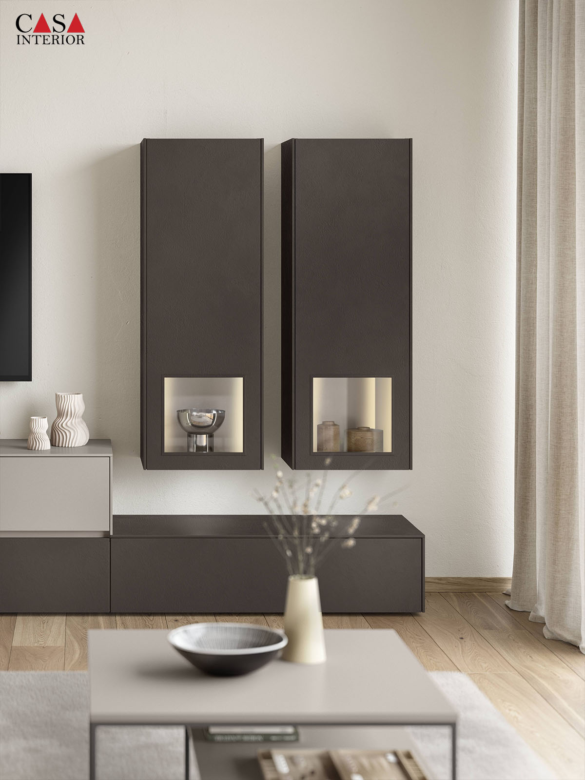 Livingroom – Nobilia – Look – 605 Coffee textured – Line N – 1 (3)