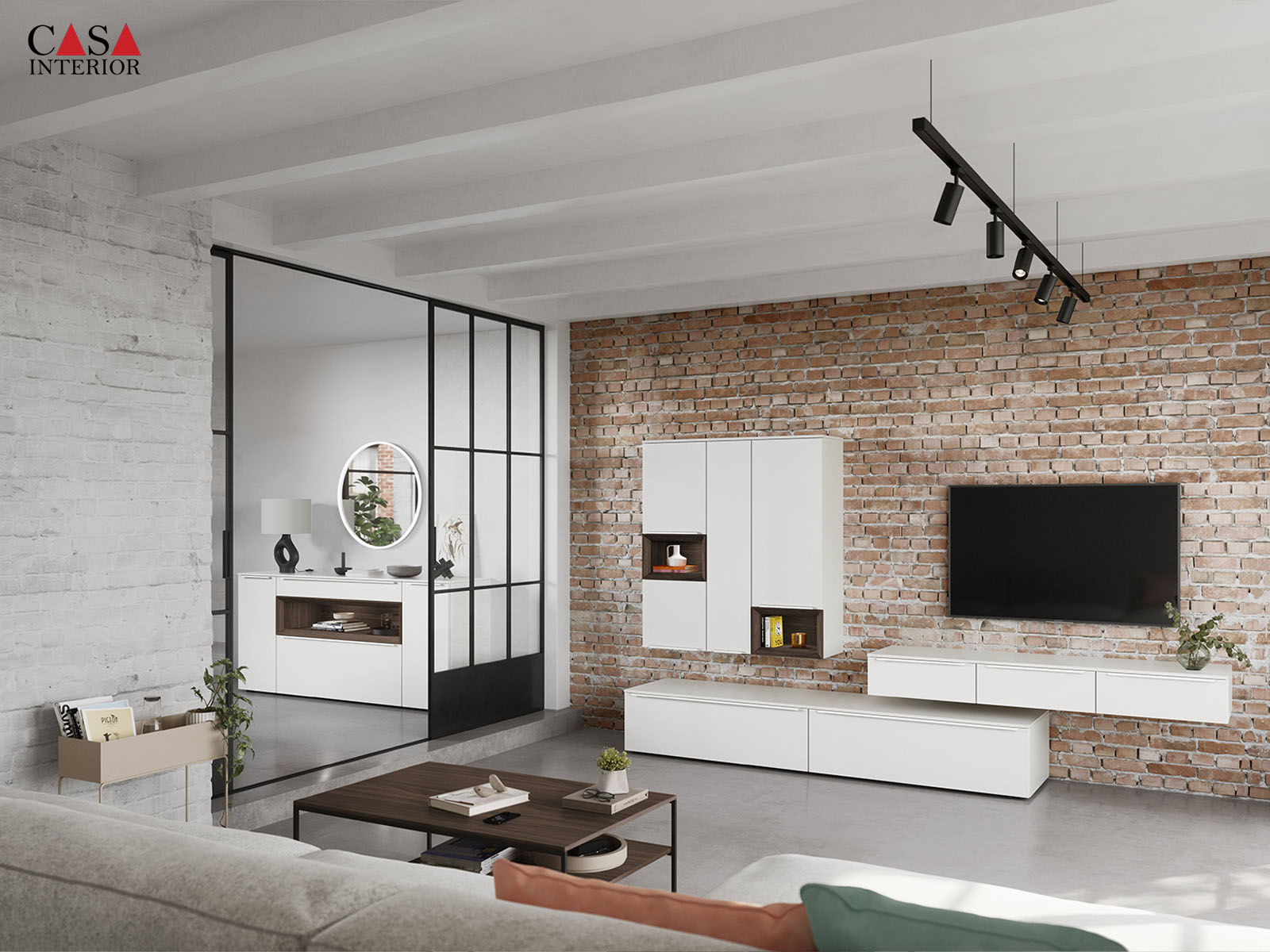 Sala de estar – Nobilia – Senso – 490 blanco alpino premium mate
