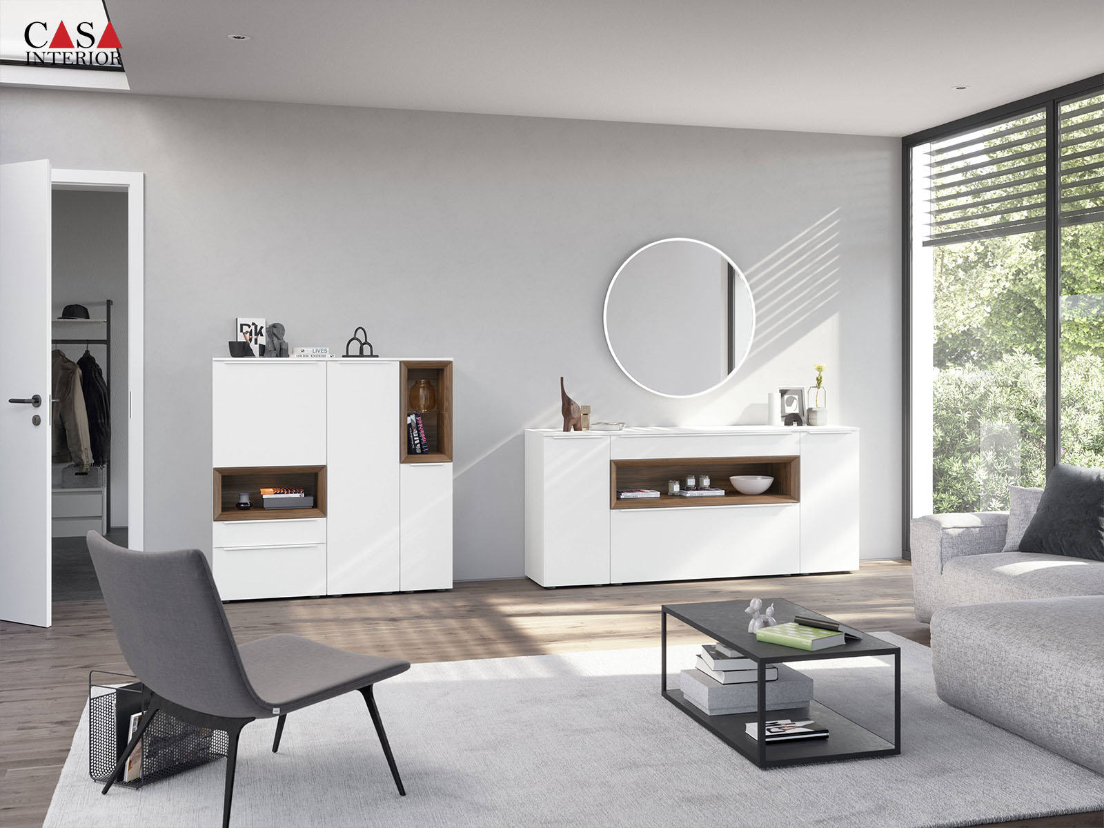 Sala de estar – Nobilia – Senso – 490 blanco alpino premium mate