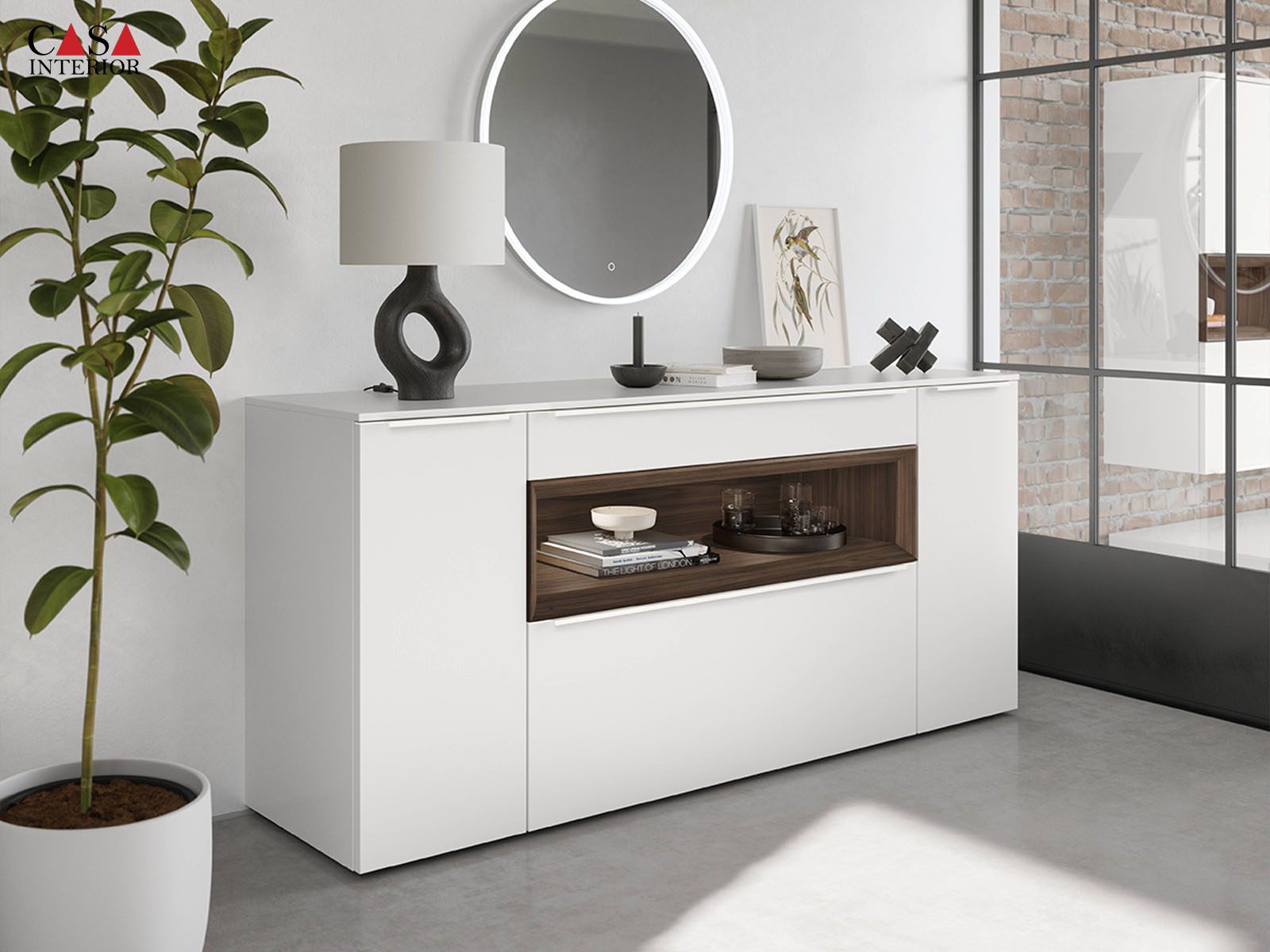 Sala de estar – Nobilia – Senso – 490 blanco alpino premium mate