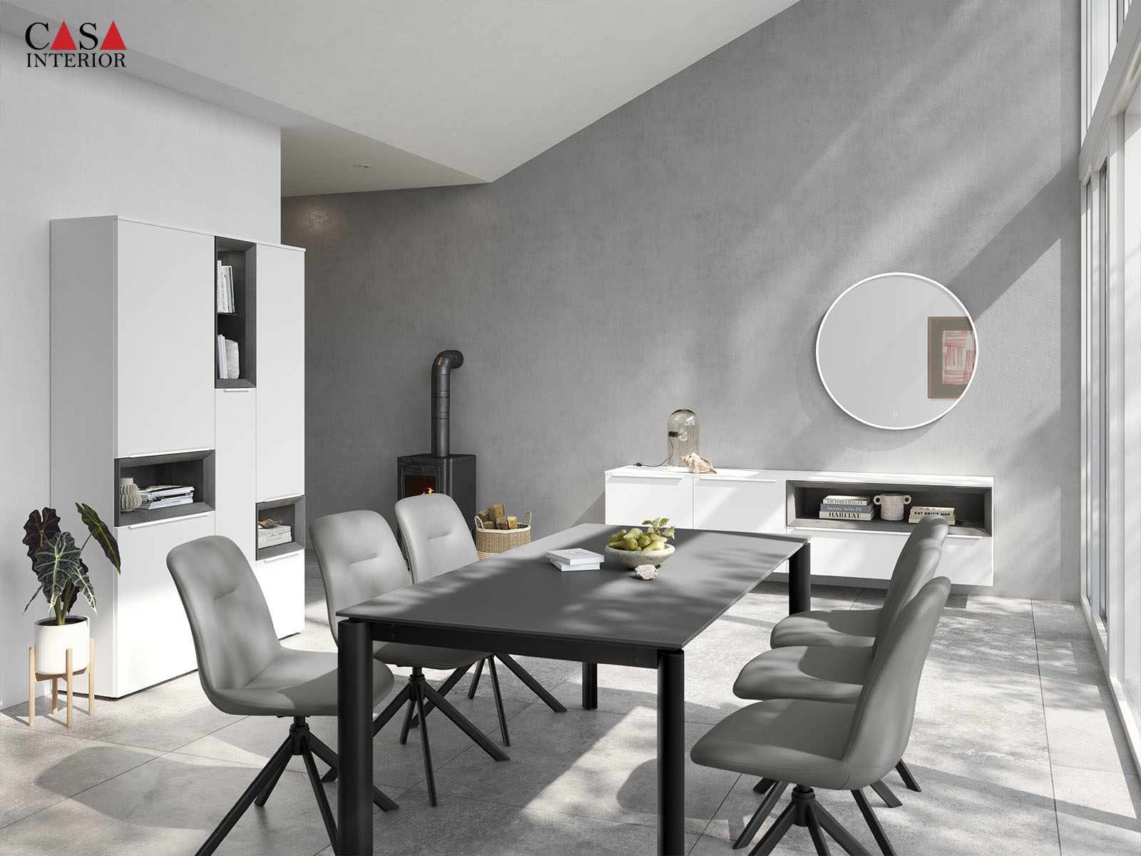 Sala de estar – Nobilia – Senso – 490 blanco alpino premium mate