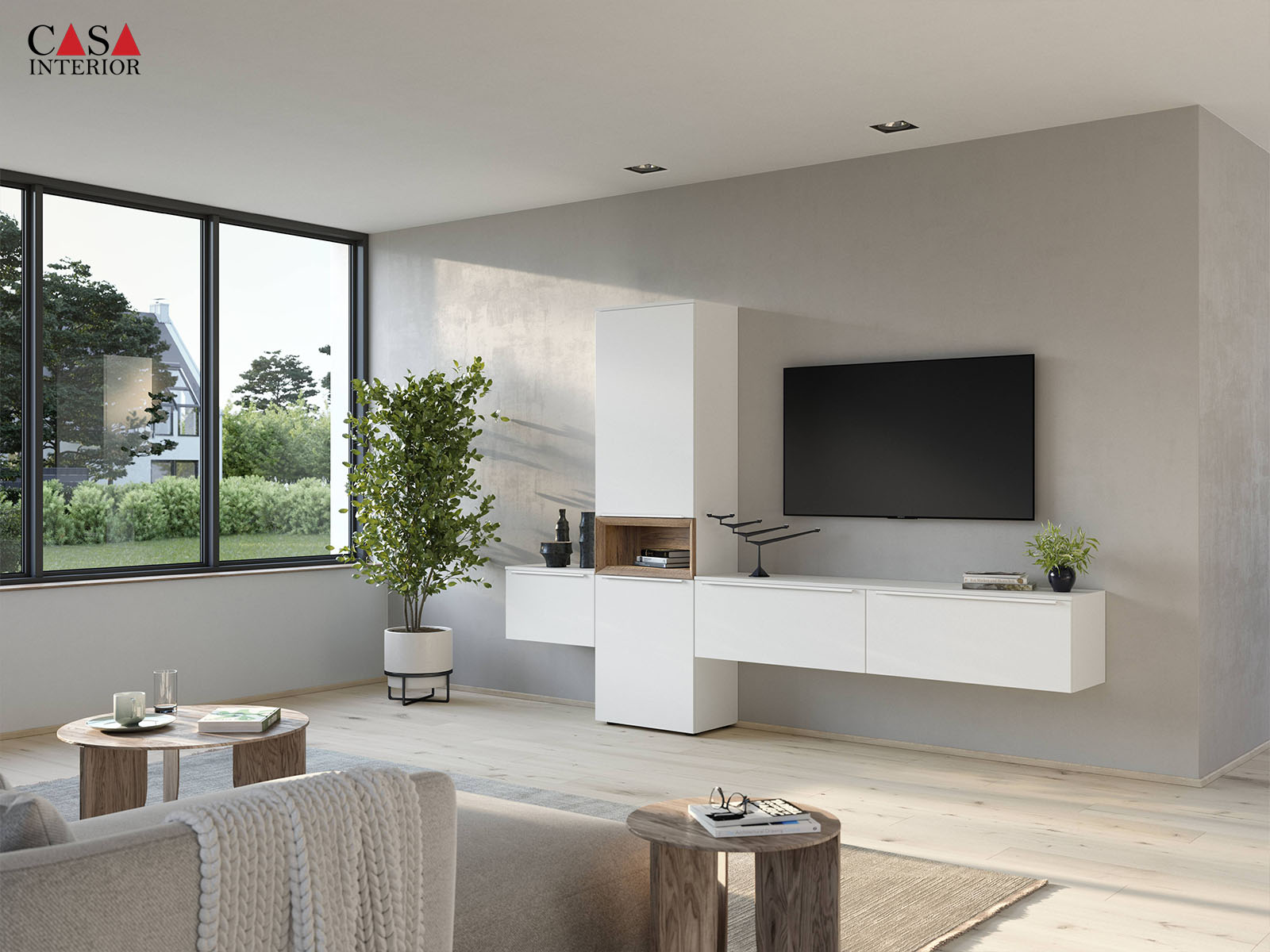 Sala de estar – Nobilia – Senso – 490 blanco alpino premium mate