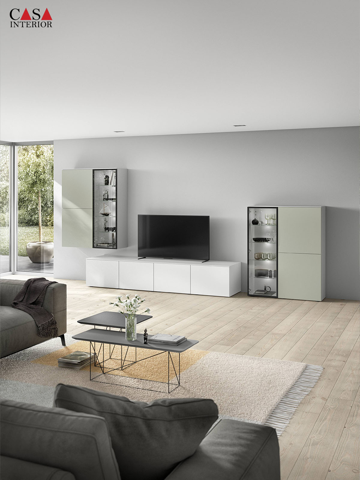 Sala de estar – Nobilia – Senso – 490 blanco alpino premium mate