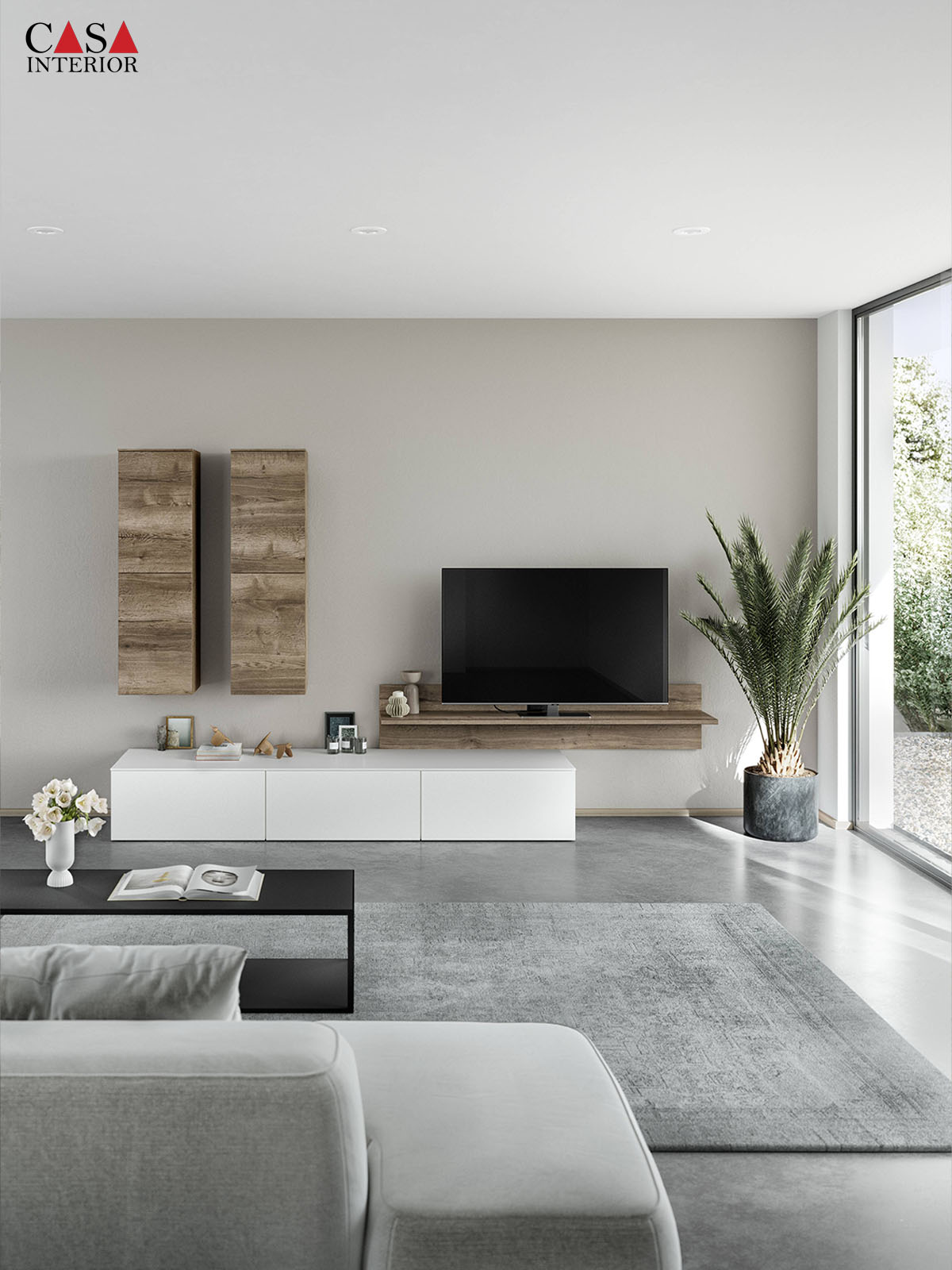 Sala de estar – Nobilia – Senso – 490 blanco alpino premium mate