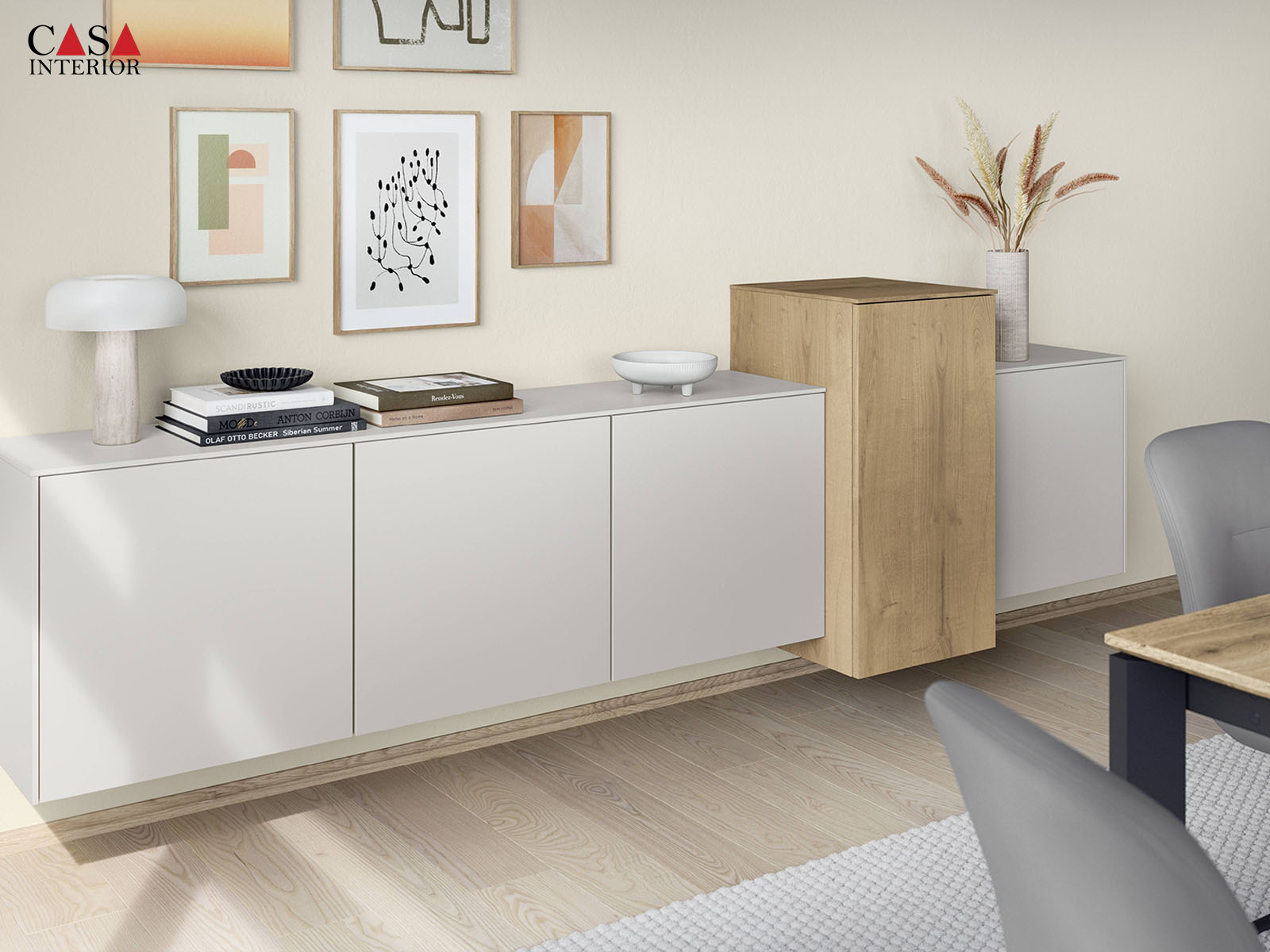 Sala de estar – Nobilia – Softline – 508 gris seda mate perfecto