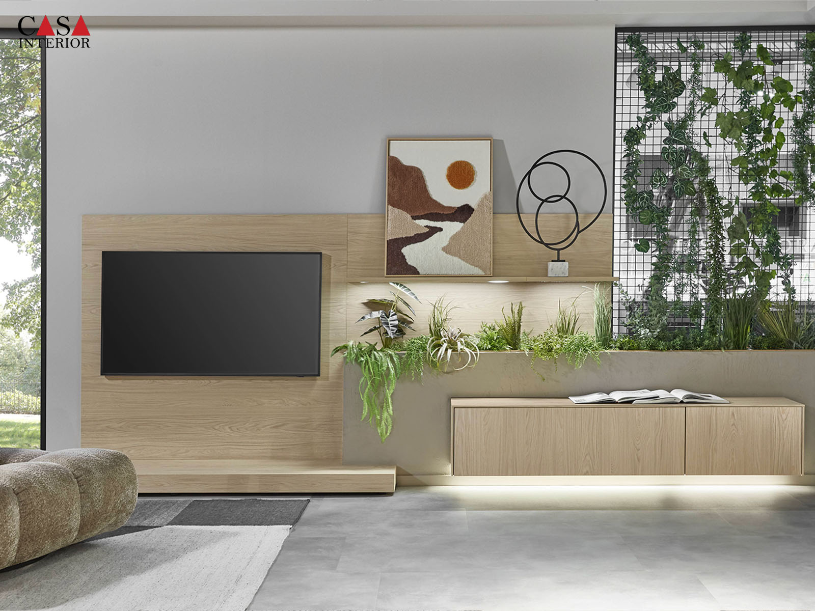 Sala de estar – Nobilia – Structura – 406 Diseño roble Como