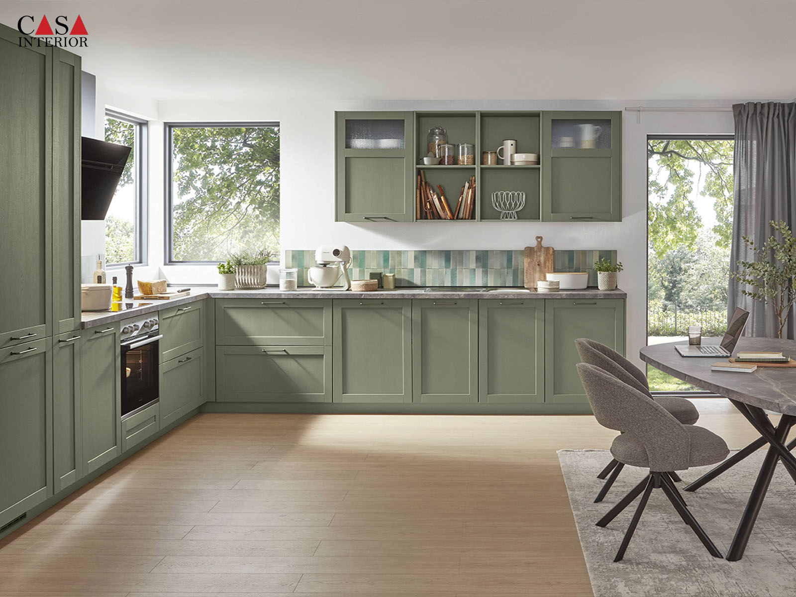 Nobilia – Frame – 617 Estructura de madera verde oliva