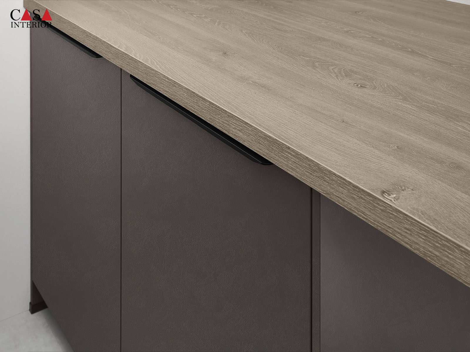 Modern kitchen Nobilia Look 605 Coffee textured