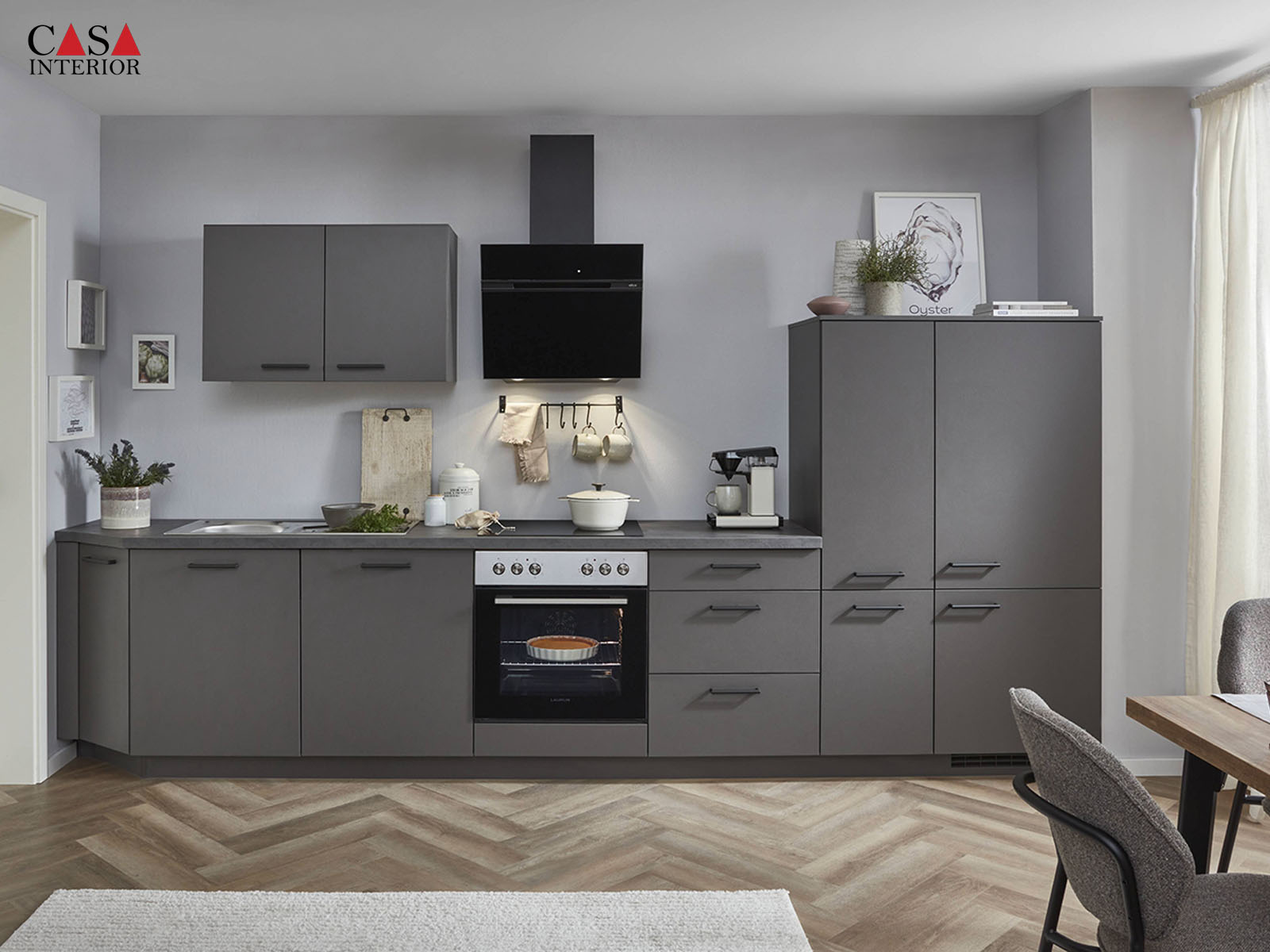 Nobilia – Look – 605 Coffee textured – 4