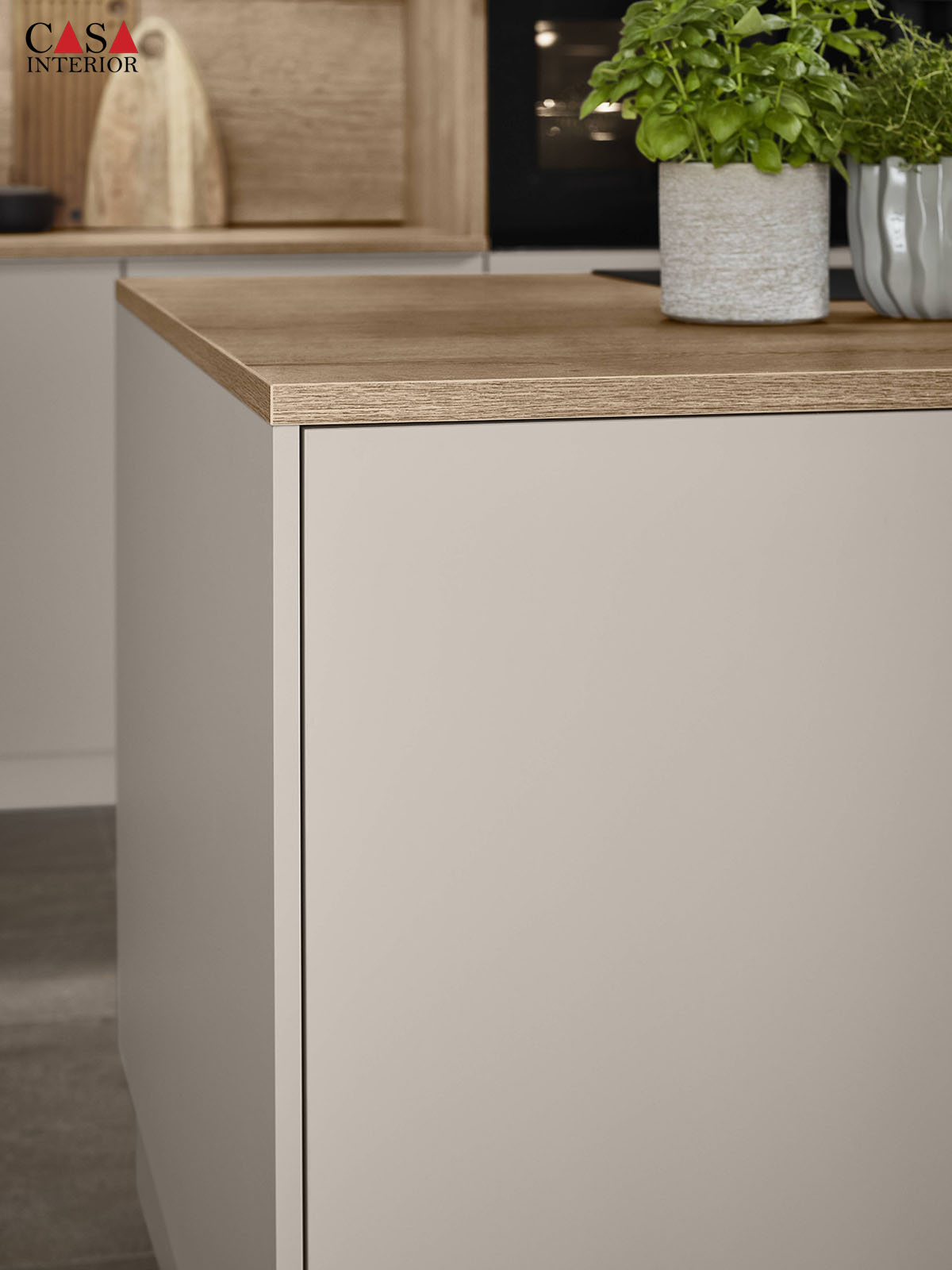 Modern kitchen Nobilia Senso 483 premium honed macchiato
