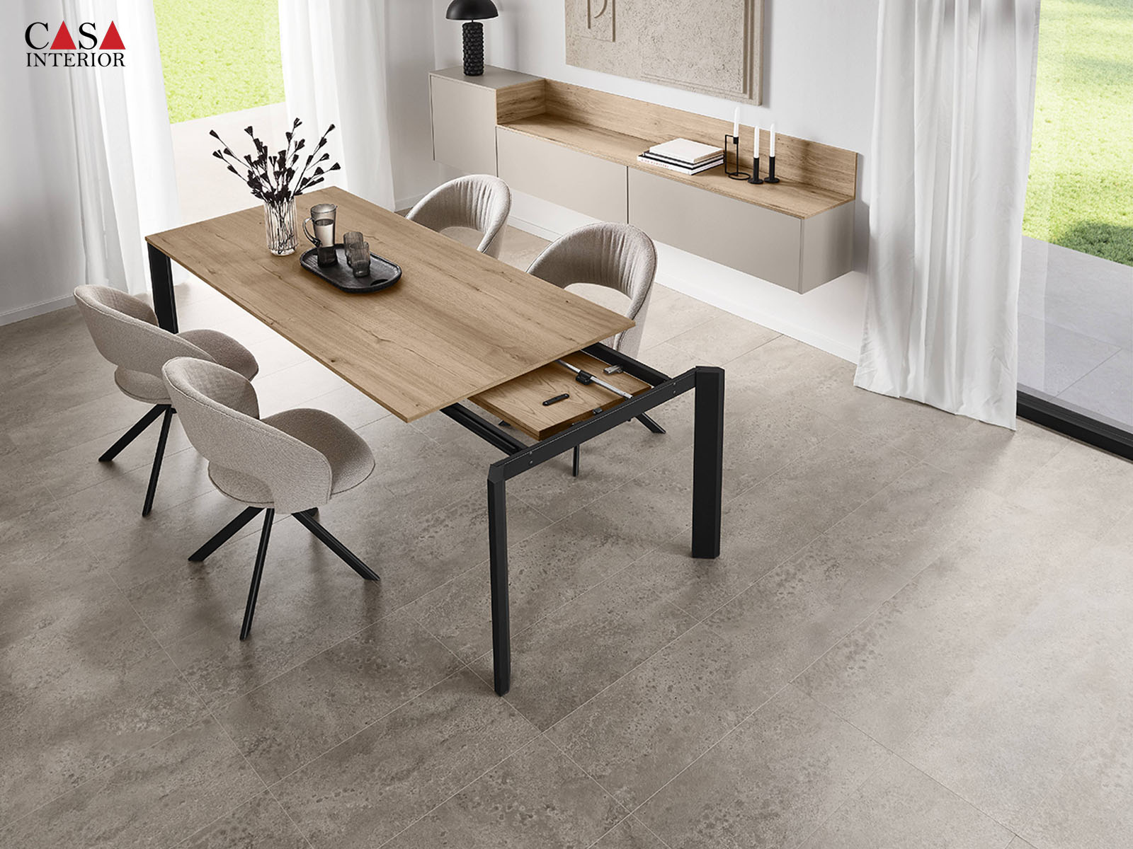Modern kitchen Nobilia Senso 483 premium honed macchiato