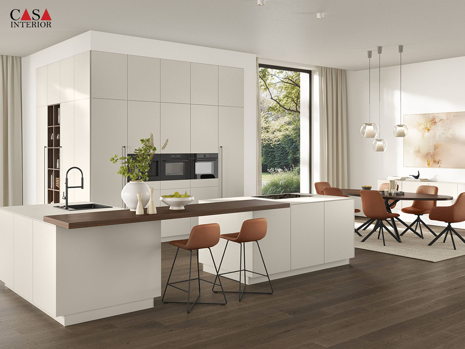 Cocina moderna Nobilia Softline 504 arena fina mate perfecto