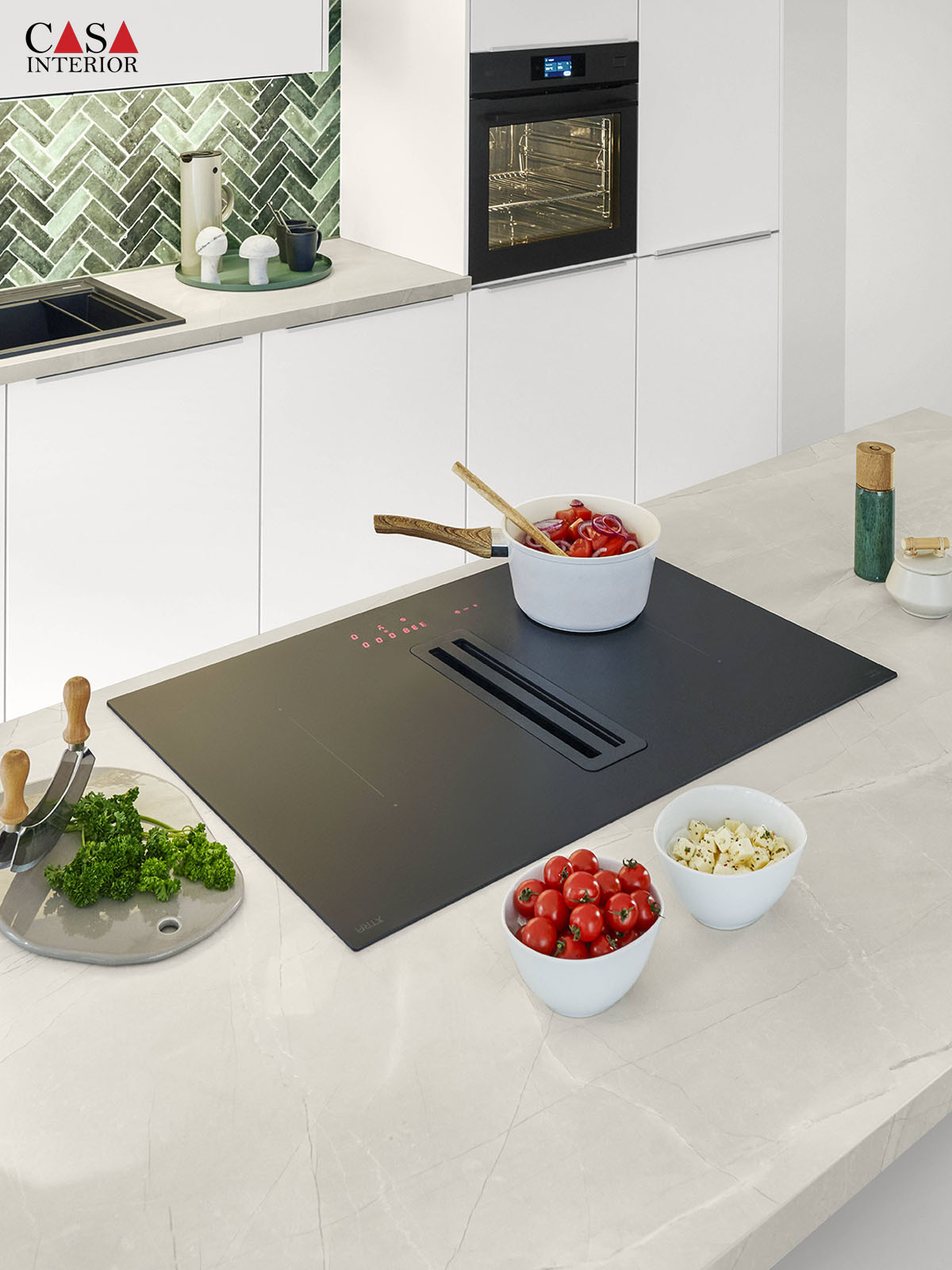 Cocina moderna Nobilia Softline 507 blanco alpino mate perfecto