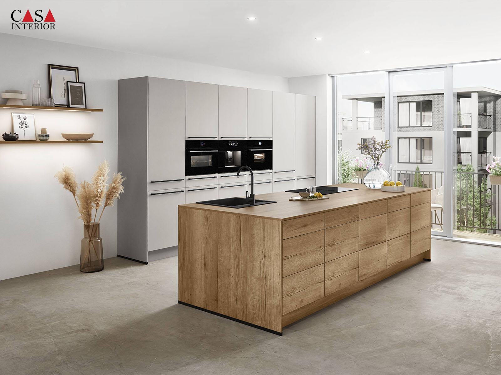Cocina moderna Nobilia Softline 508 gris seda mate perfecto