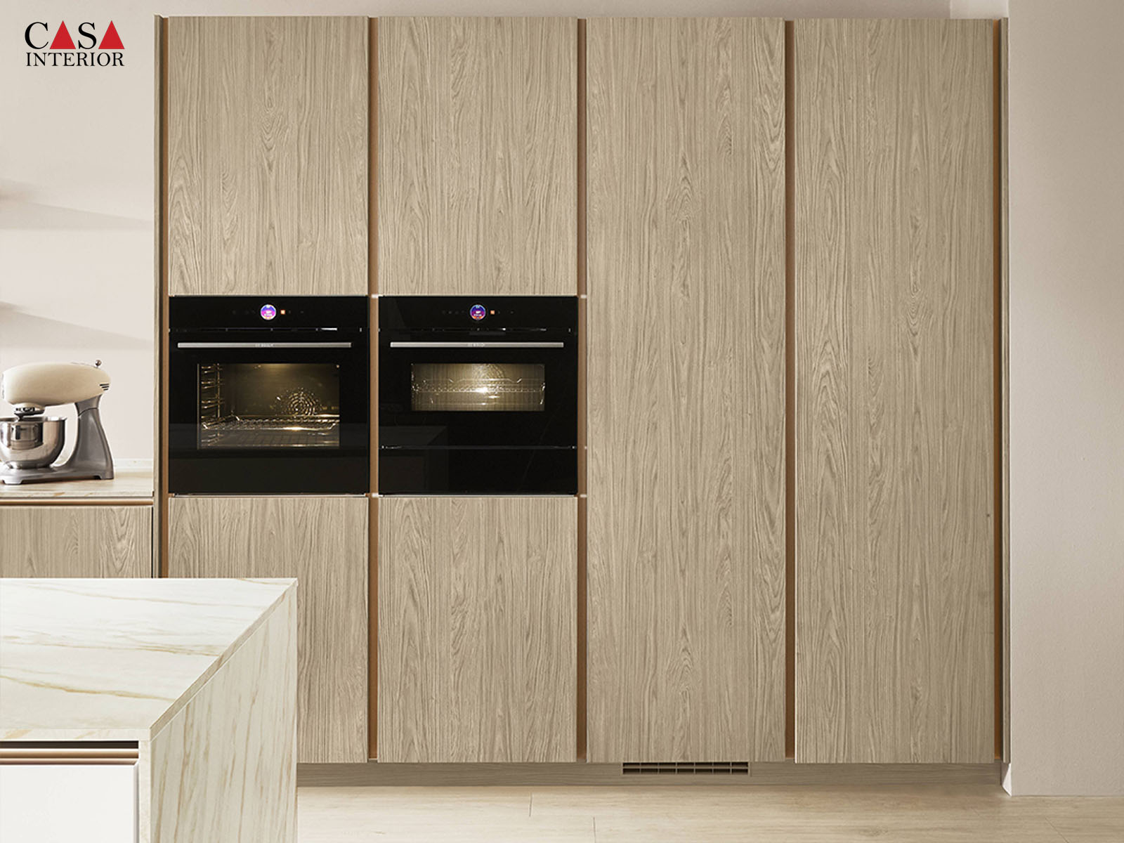 Cocina moderna Nobilia Structura 406 Diseño roble Como