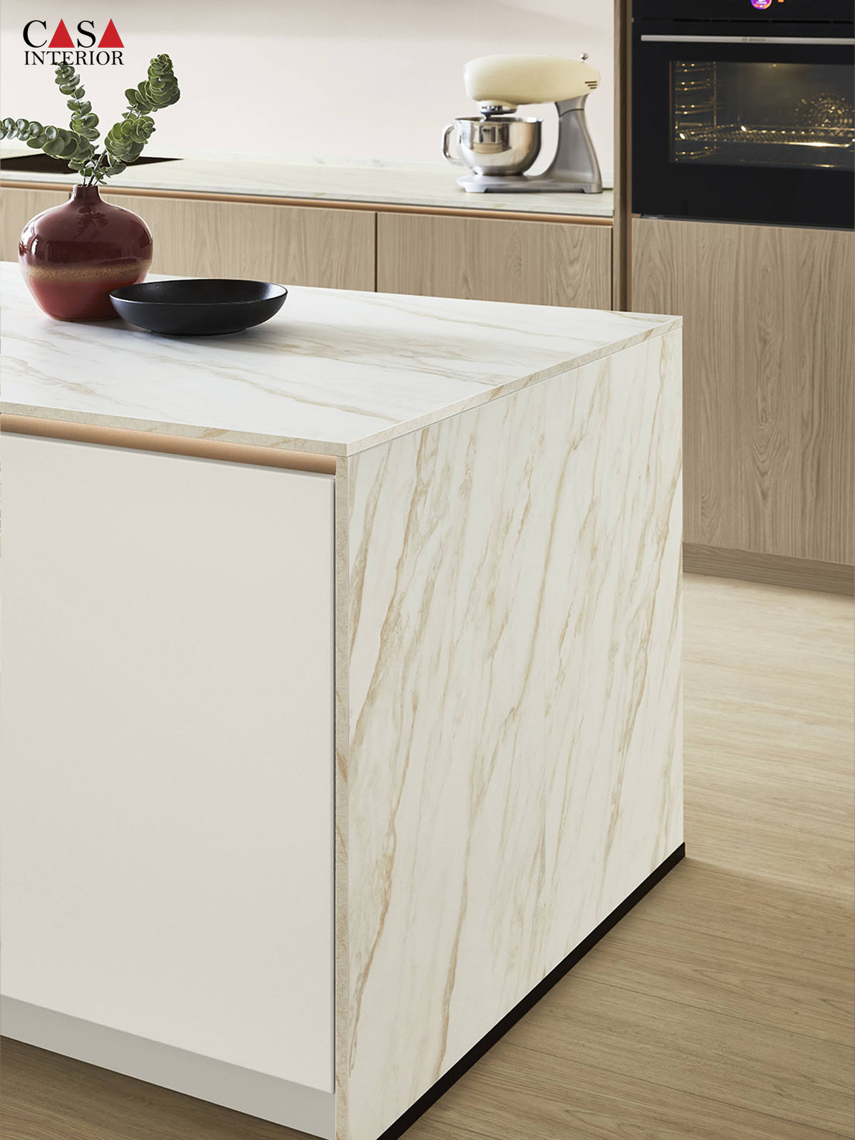 Cocina moderna Nobilia Structura 406 Diseño roble Como